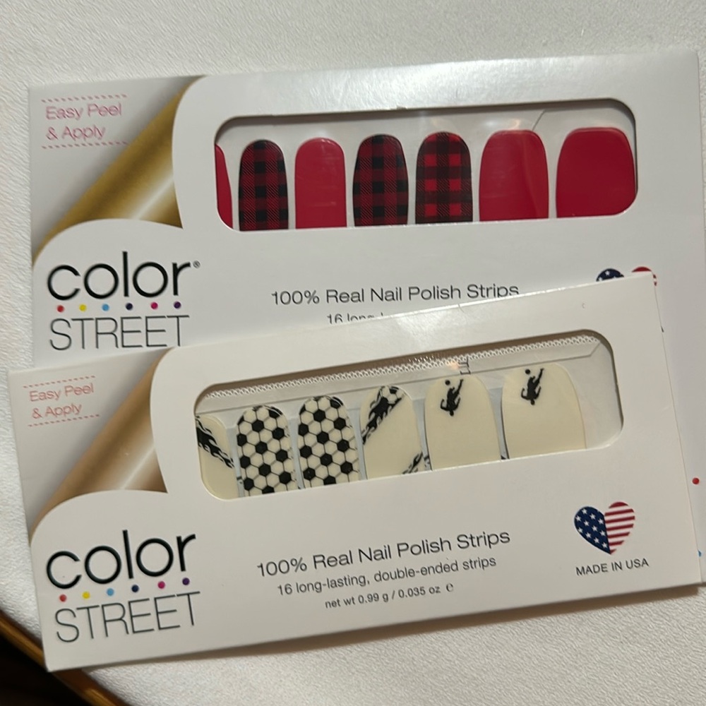 2 sets of Color Street Manicures 
Never opened